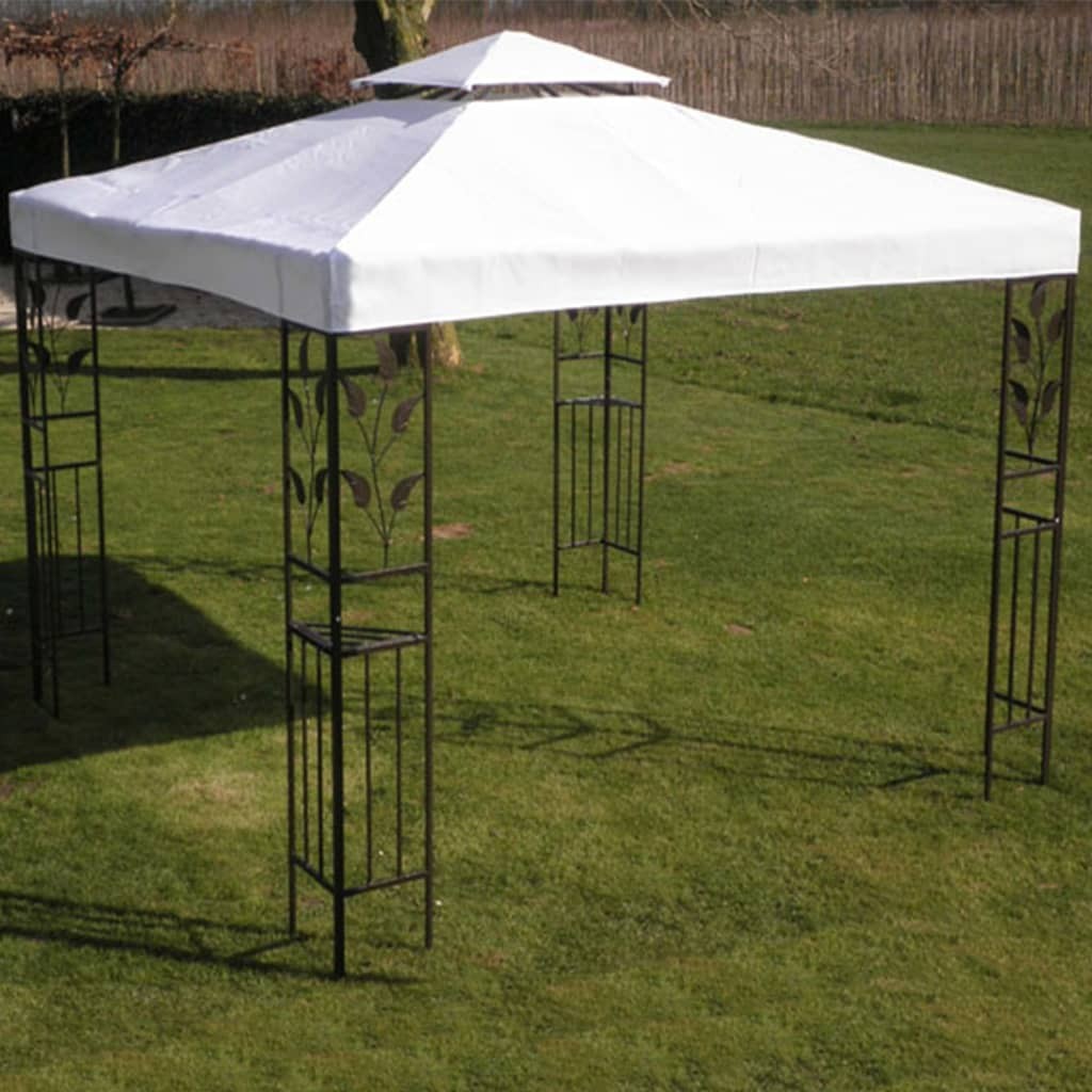 Gazebo Roof White 3x3 m Fabric